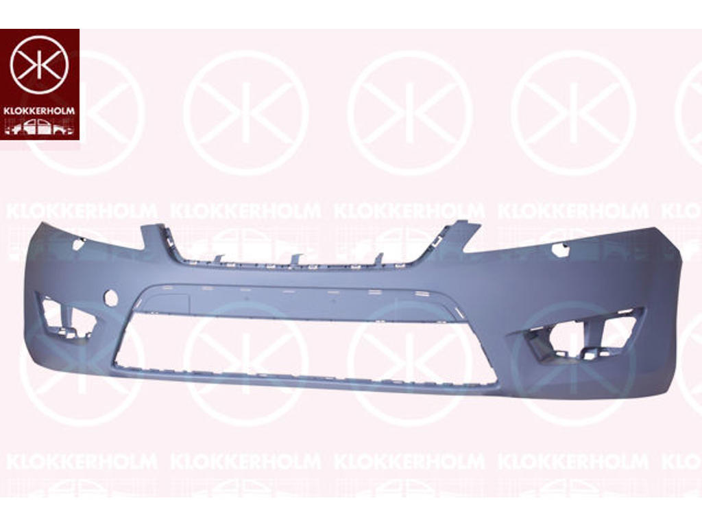 Bumper, w/primer, Front, with hole(s) for washer nozzle