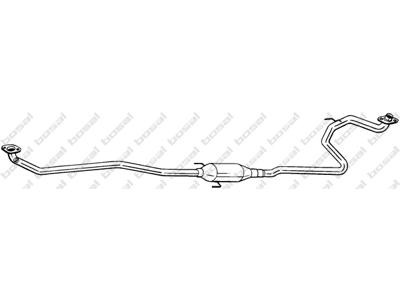 Centre Muffler, See accessories list for additionally required parts:  