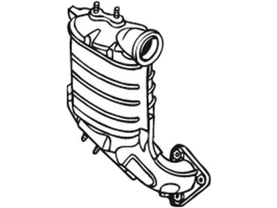 Catalytic Converter, with mounting parts, Euro 4