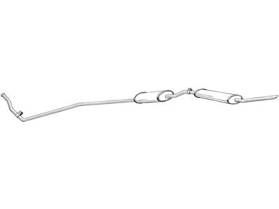 Centre Muffler, See accessories list for additionally required parts:  