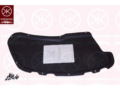 Engine Compartment Noise Insulation, Centre Section, Fitting Position: Bonnet