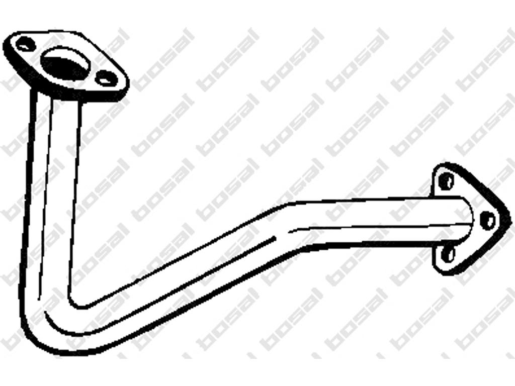 Exhaust Pipe, See accessories list for additionally required parts:  