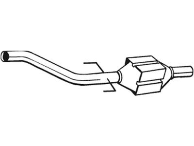 Catalytic Converter, with mounting parts, Emission Standard: Euro 3