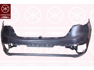 Bumper, Front, Grained, black, Version: VAN