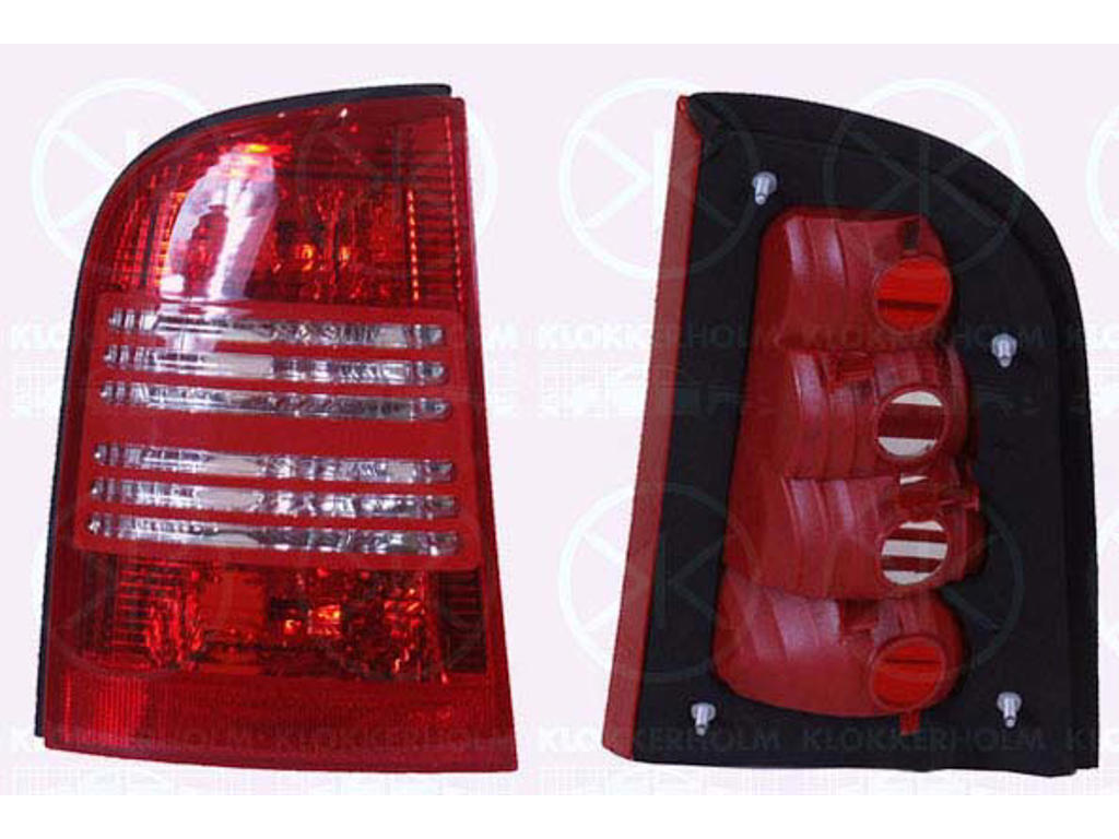 Tail Light Assembly, without bulb holder, Right