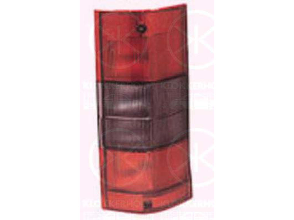 Tail Light Assembly, with bulb holder, Right, Indicator Colour: smoke grey
