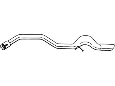 Exhaust Pipe, See accessories list for additionally required parts:  