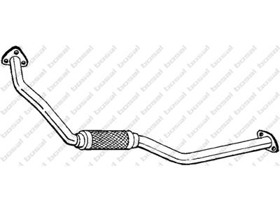 Exhaust Pipe, See accessories list for additionally required parts:  
