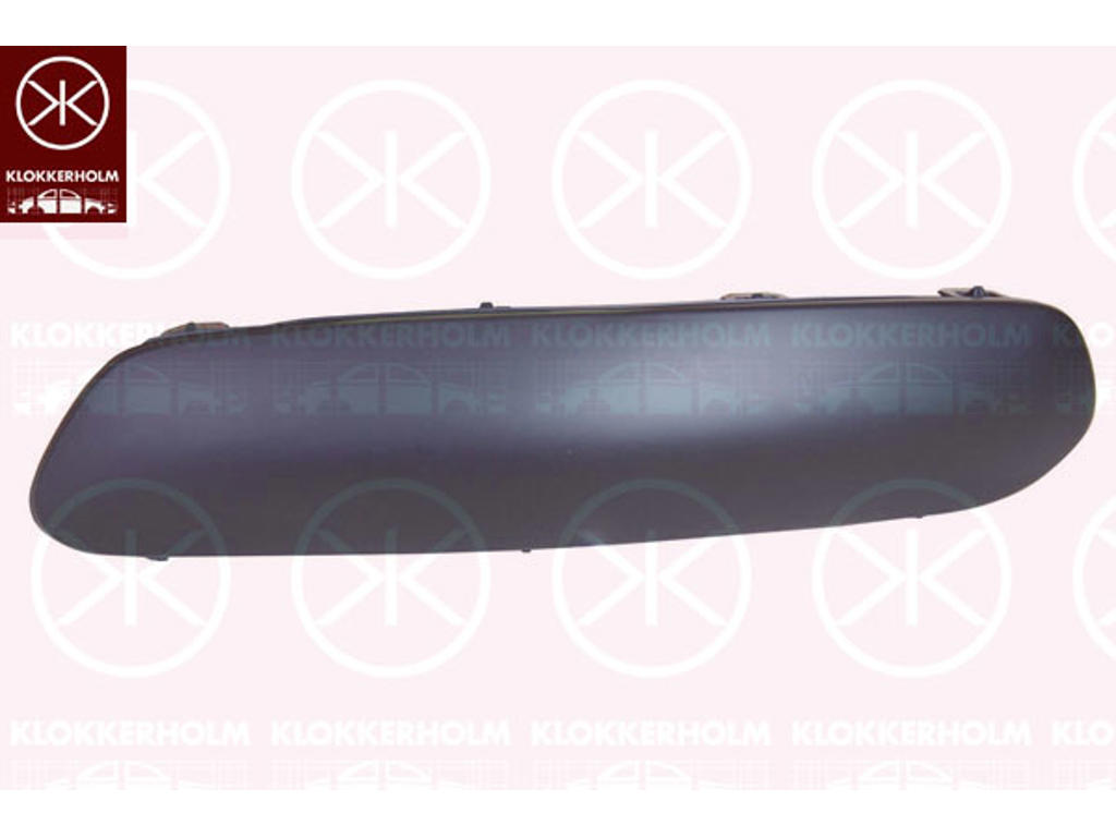 Trim/Protection Strip, bumper, black, Left Front, not for vehicle equipment line/variant: VTR/XTR
