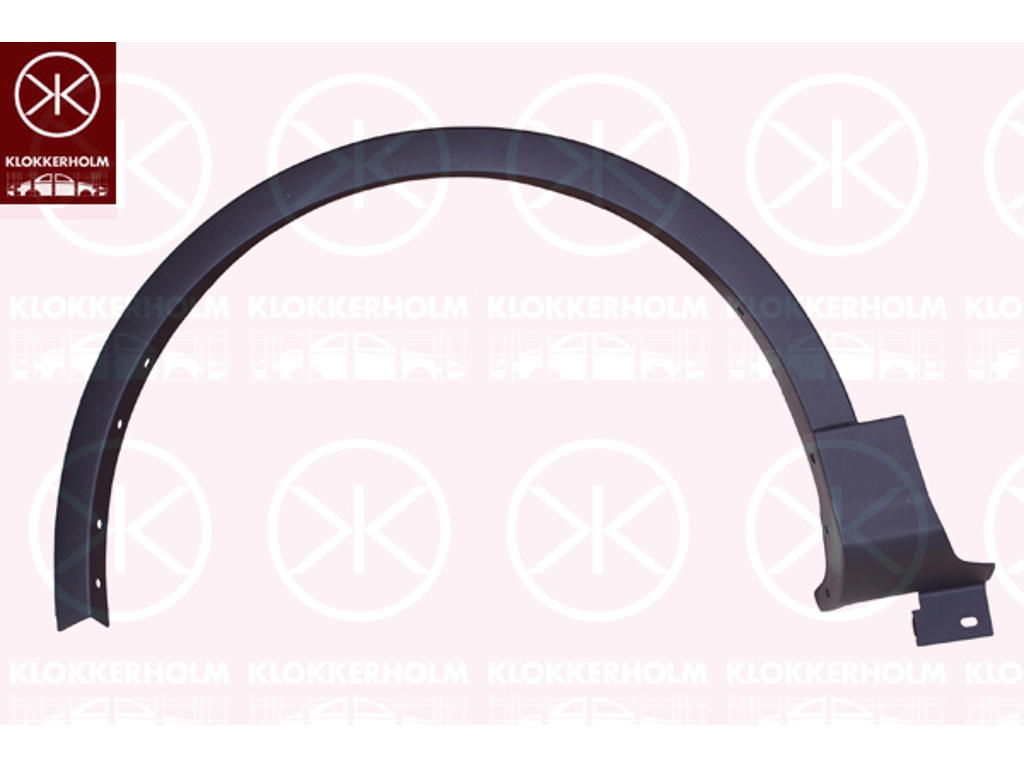 Flaring, wing, Grained, Right Front, black