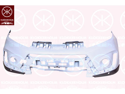 Bumper, w/primer, Front, with hole(s) for park distance control