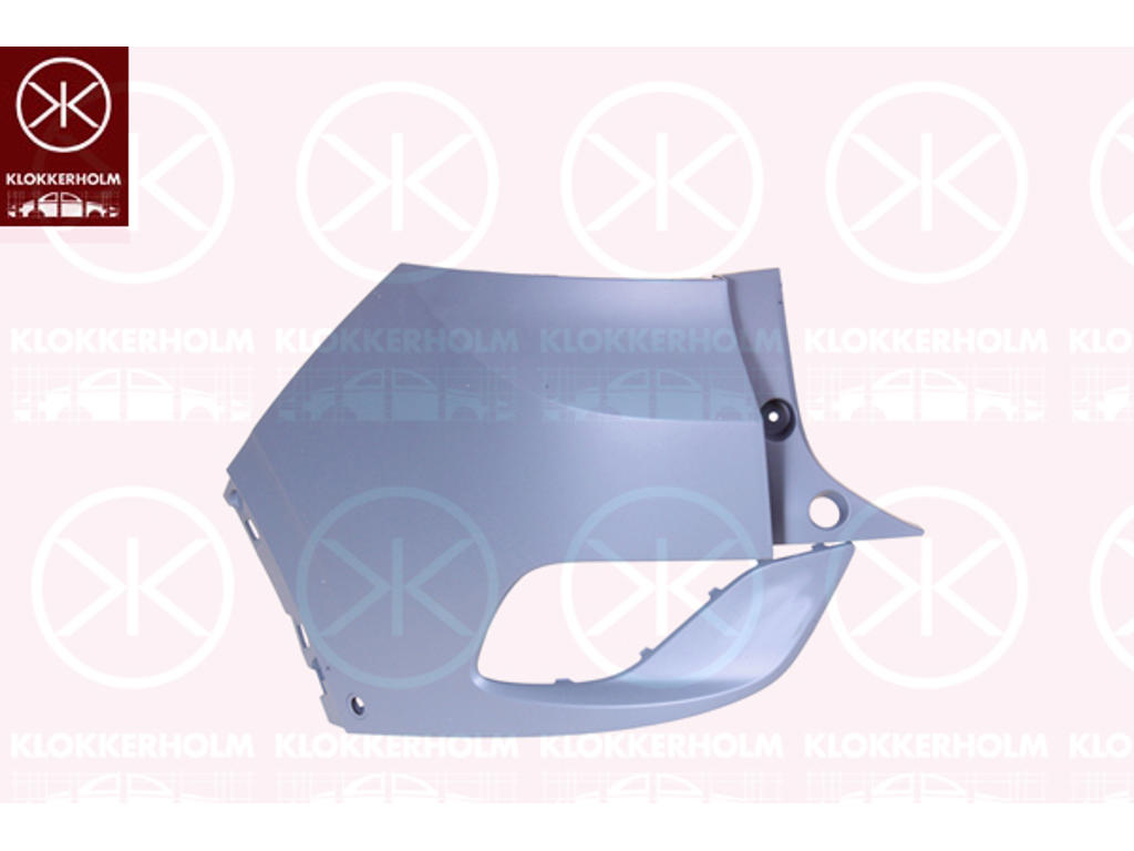 Bumper, w/primer, Left Rear, with hole(s) for park distance control, Corner Panel