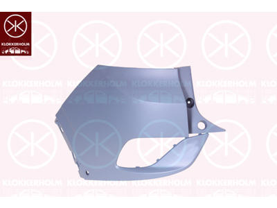 Bumper, w/primer, Left Rear, with hole(s) for park distance control, Corner Panel