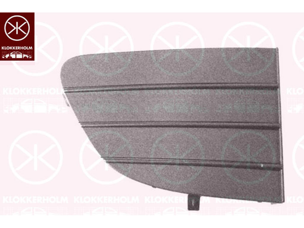 Ventilation Grille, bumper, Right Front, Lower Section, dark grey