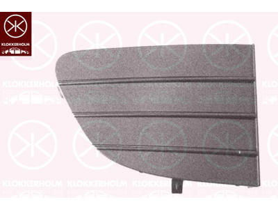 Ventilatiegrille, bumper, Rechts voor, Onderste deel, donkergrijs