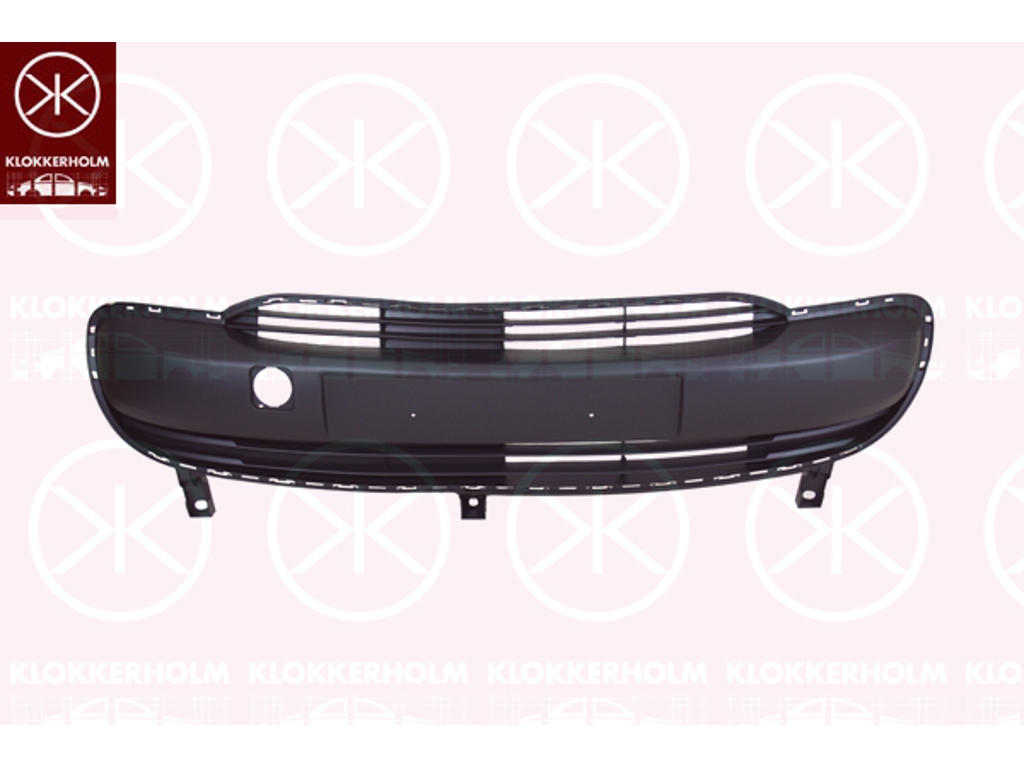 Ventilation Grille, bumper, w/primer, Front, Centre Section