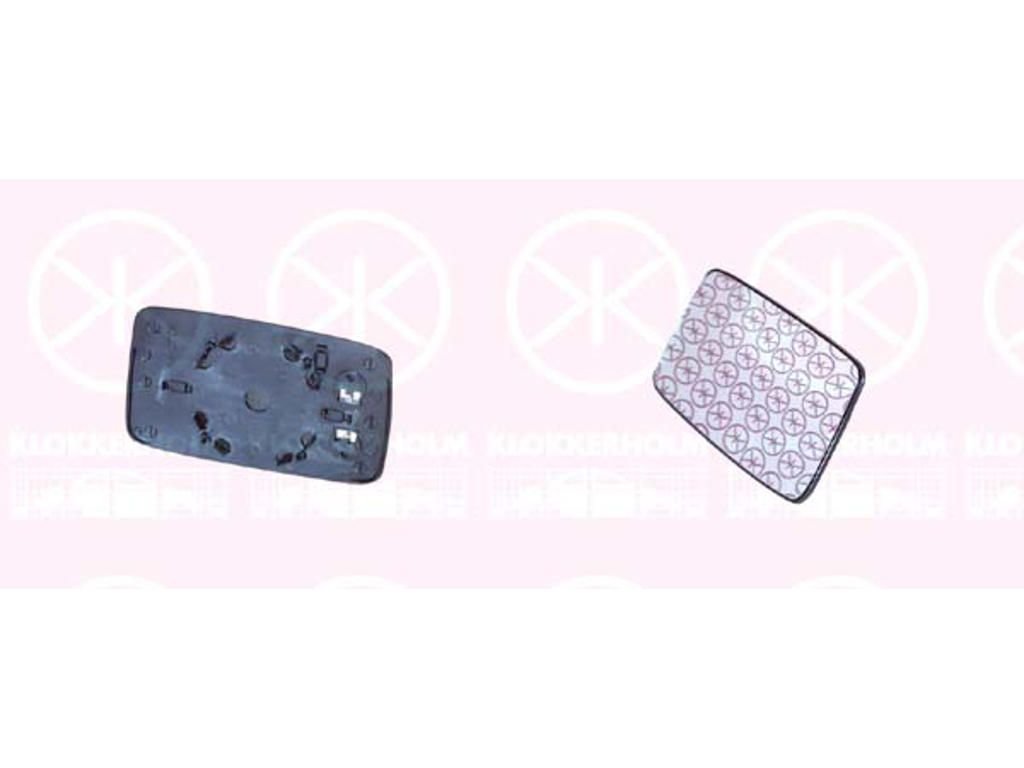 Mirror Glass, exterior mirror, for electric mirror adjustment, Convex, Heatable, Right