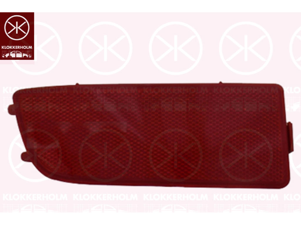 Reflector, red, Left Rear
