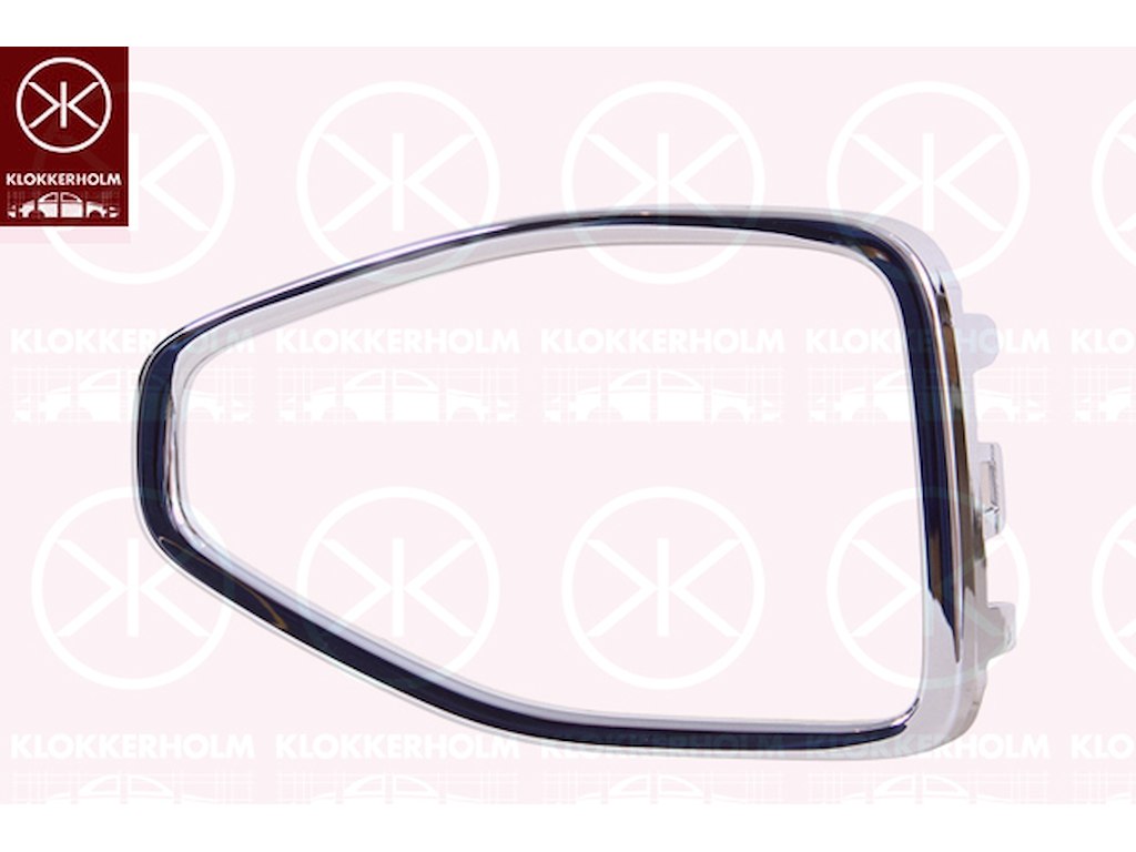 Ventilation Grille, bumper, chrome, Left Front, Upper section