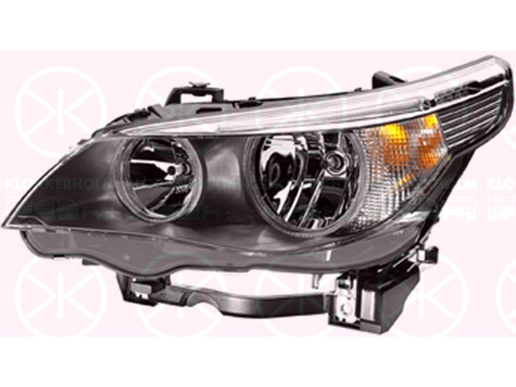 Headlight, H7/H7, with motor for headlamp levelling, Left, Illuminance [lx]: 20