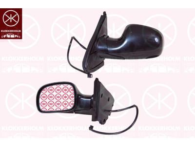 Exterior Mirror, for electric mirror adjustment, Plan, Heatable, Left