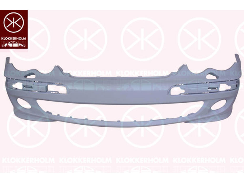 Bumper, w/primer, Front, with hole(s) for washer nozzle