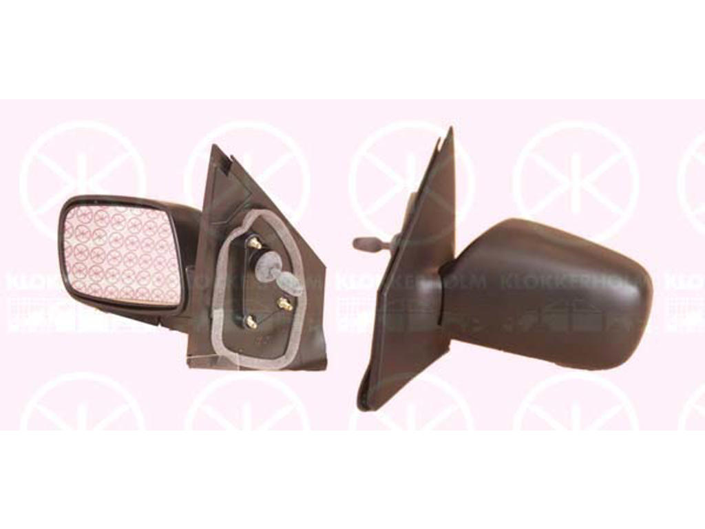 Exterior Mirror, Control: cable pull, Convex, Left