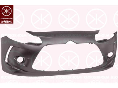 Bumper, w/primer, Front, Trim Level: Dynamic, with holes for trim/protective strip