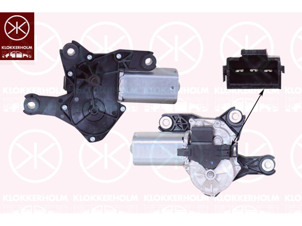 Двигатель стеклоочистителя, сзади, Напряжение [В]: 12