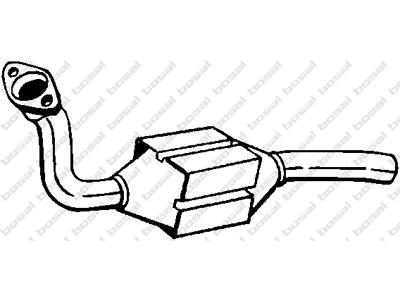 Catalytic Converter, with mounting parts, Emission Standard: Euro 3
