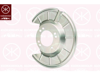 Splash Guard, brake disc, Rear Axle Right, Aluminium