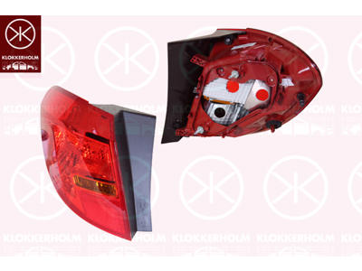 Lampa tylna zespolona, bez mocowania lampy, z lewej, Czesc zewnetrzna, AL