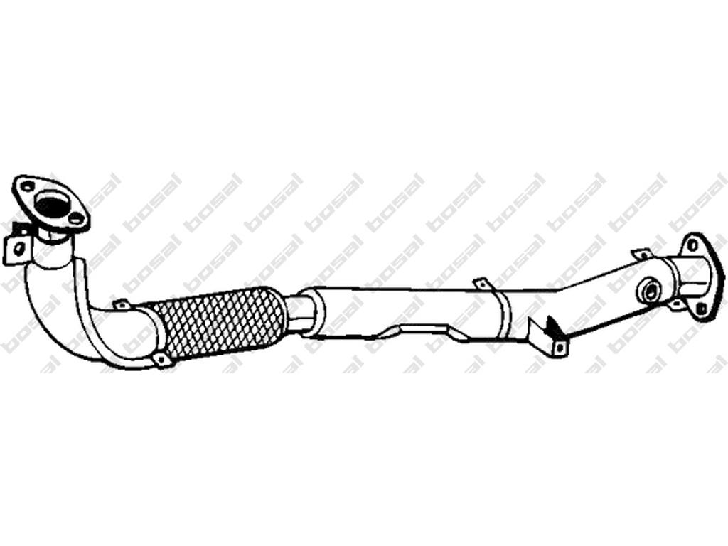 Exhaust Pipe, See accessories list for additionally required parts:  