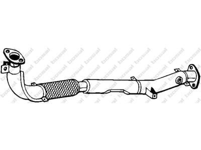 Exhaust Pipe, See accessories list for additionally required parts:  