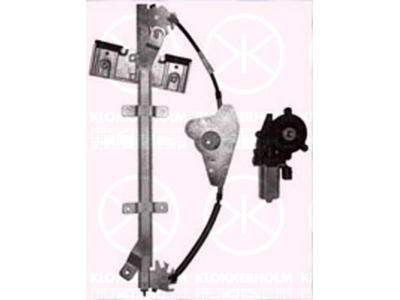 Window Regulator, 4-dr, with electric motor, Electric, Left Front