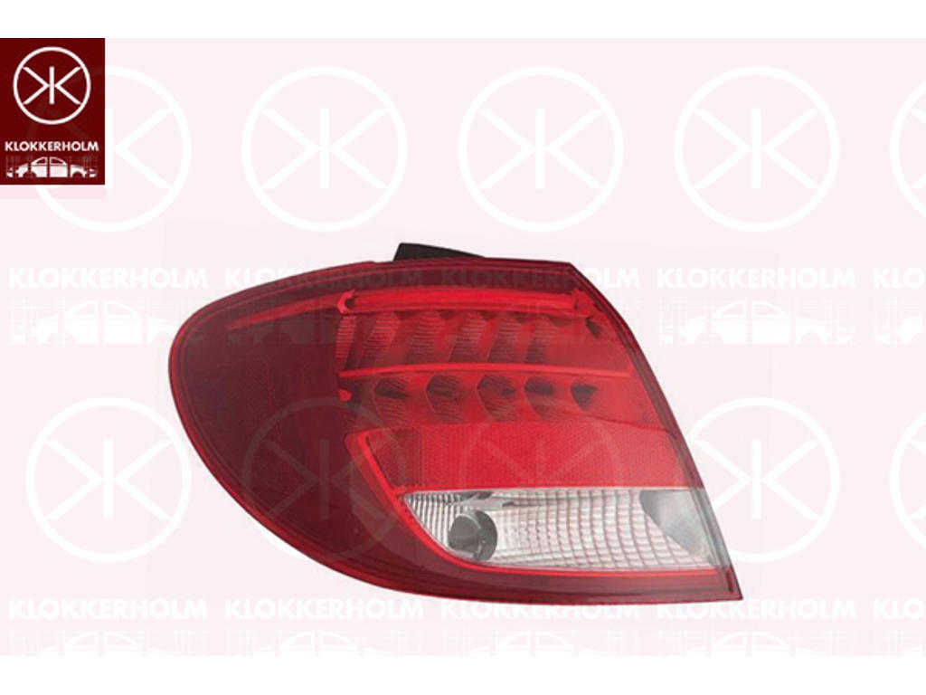 Baglygte, venstre, ydre del, LED, P21W, uden lampeholder