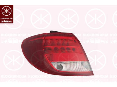 Baklys, høyre, ytre del, LED, P21W, uten pæreholder