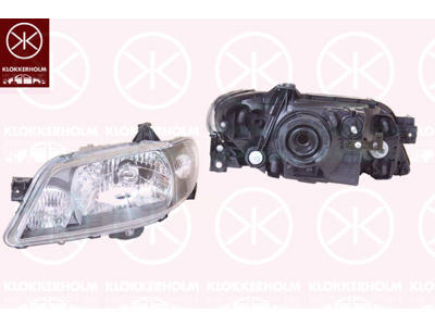 Headlight, H4, for vehicles with headlight levelling, Right, Housing Colour: black, Vehicle Equipment Line/Variant: IKKE SPORT
