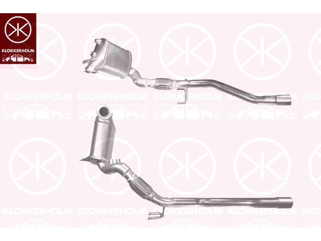 Soot/Particulate Filter, exhaust system, for vehicles with soot particulate filter, Up to Euro 4, Cordierite