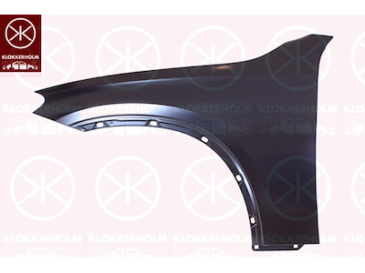 Skärm, aluminium, till höger fram