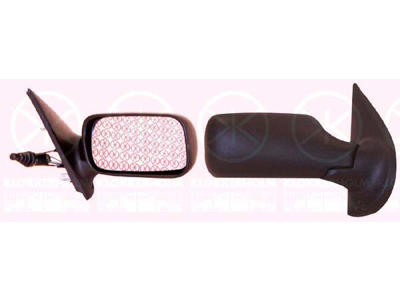 Exterior Mirror, 5-drs, Control: cable pull, Convex, Right