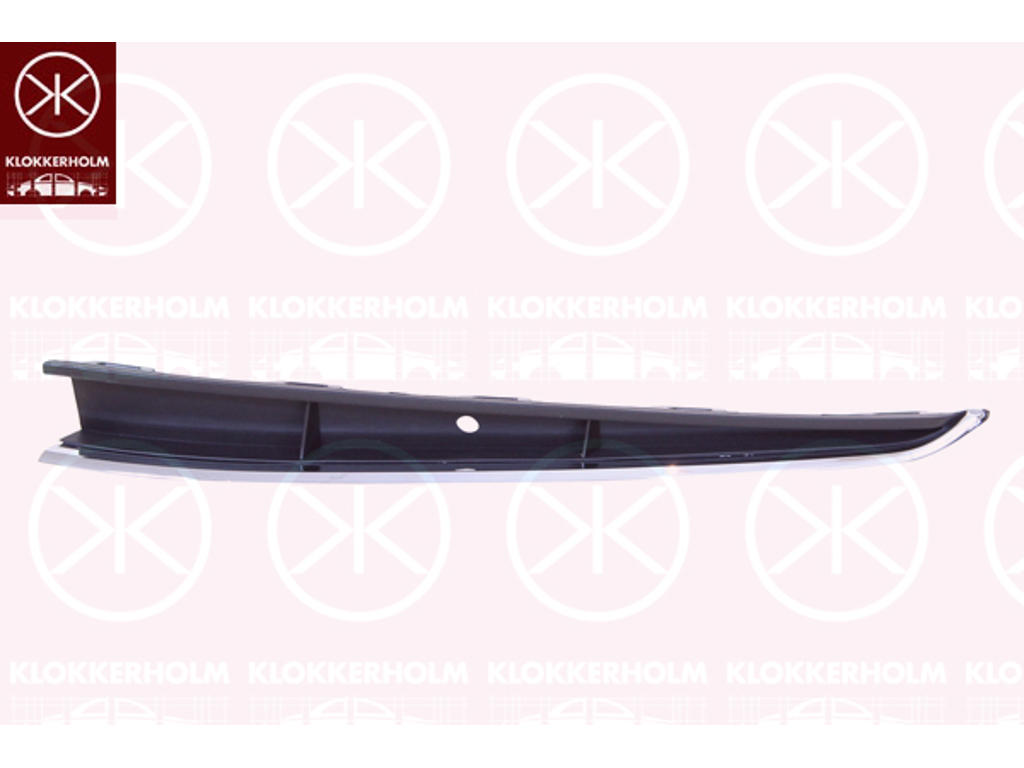Radiator Grille, chrome/black, Right Front, not for trim level: R-LINE
