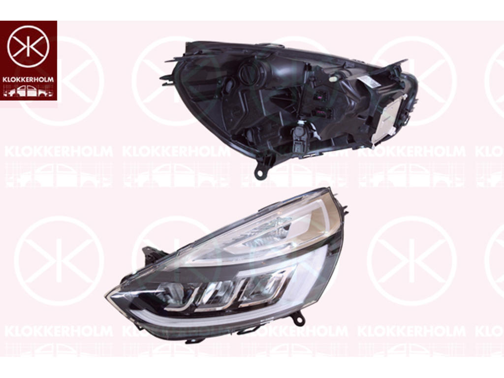 Headlight, Left, Illuminance [lx]: 17.5, LED, with daytime running light (LED), with motor for headlamp levelling, Mako