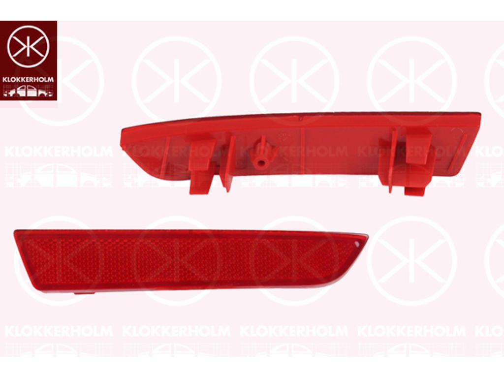 Reflector, not for vehicle equipment line/variant: AMG, Right Rear, red