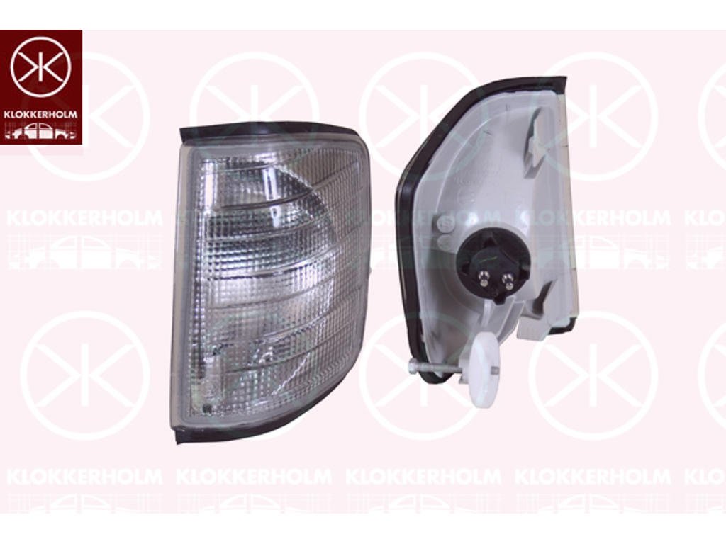 Blinker, med lamphållare, rökgrå, Höger