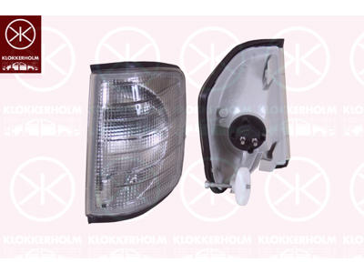 Blinker, med lamphållare, rökgrå, Höger