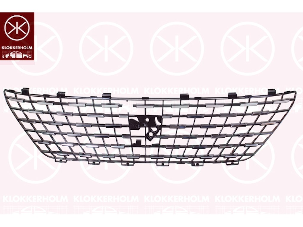 Radiator Grille, Front, chrome/black, with camera