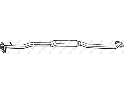 Centre Muffler, See accessories list for additionally required parts:  