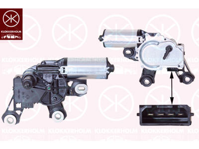 Motor steracu, zadní, Napetí [V]: 12