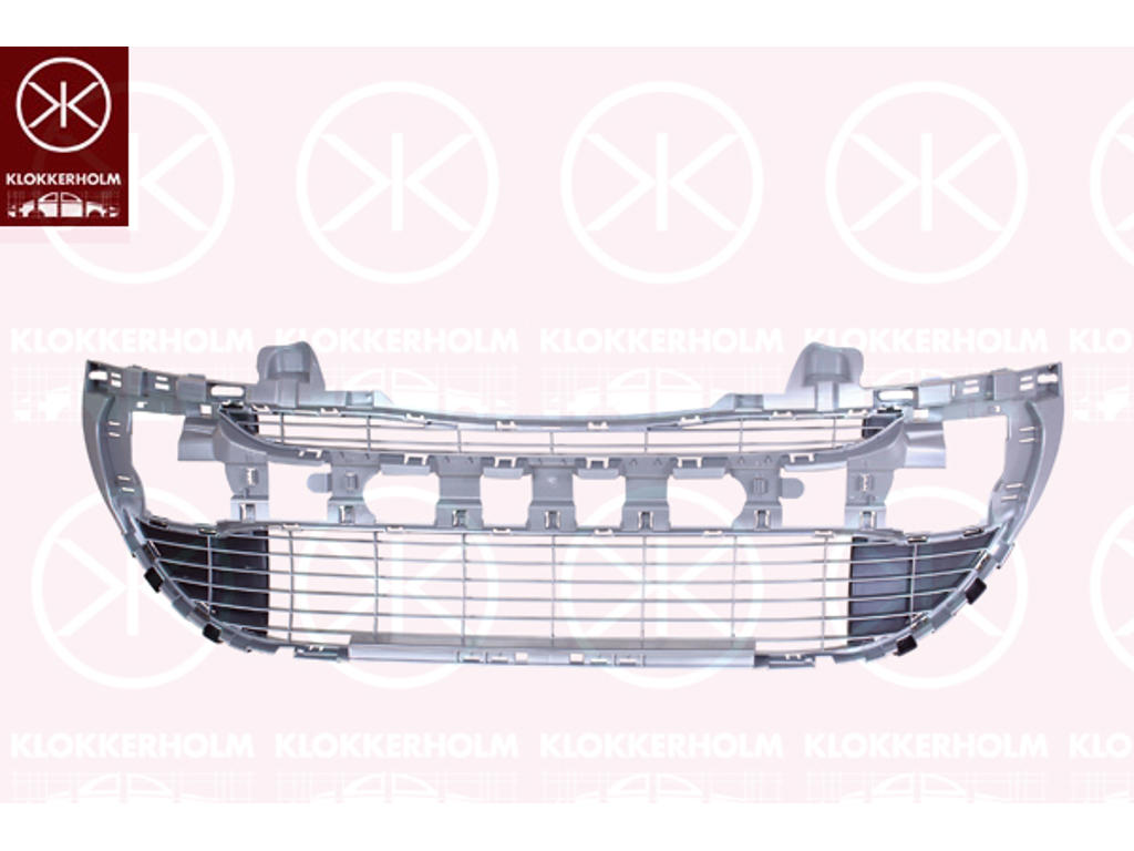 Ventilation Grille, bumper, Front, silver